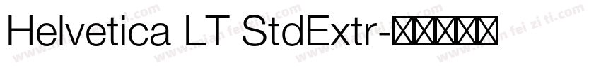 Helvetica LT StdExtr字体转换